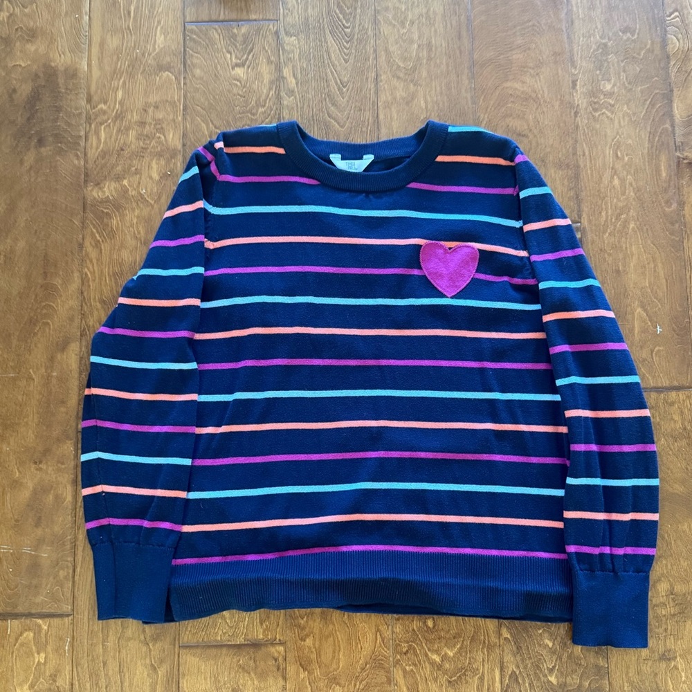 Like NEW Size XL  Time and True  Navy Blue Valentine Day Sweater